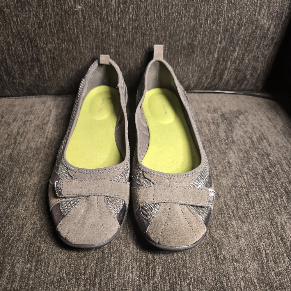 Croft & Barrow‎ Comfort Slip-On Ballet Flats Womens Size 9M Gray Neutral